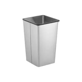 Trash Can 13.38X13.38X21.75 IN 13 GAL Stainless Steel Open Top 1/Each