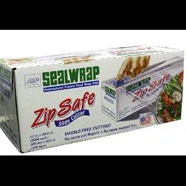 ZipSafe® Cling Film Cutter & Roll 12IN X2000FT Plastic 38 Gauge Clear 1/Roll