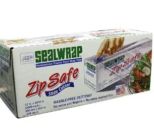 ZipSafe® Cling Film Cutter & Roll 12IN X2000FT Plastic 38 Gauge Clear 1/Roll