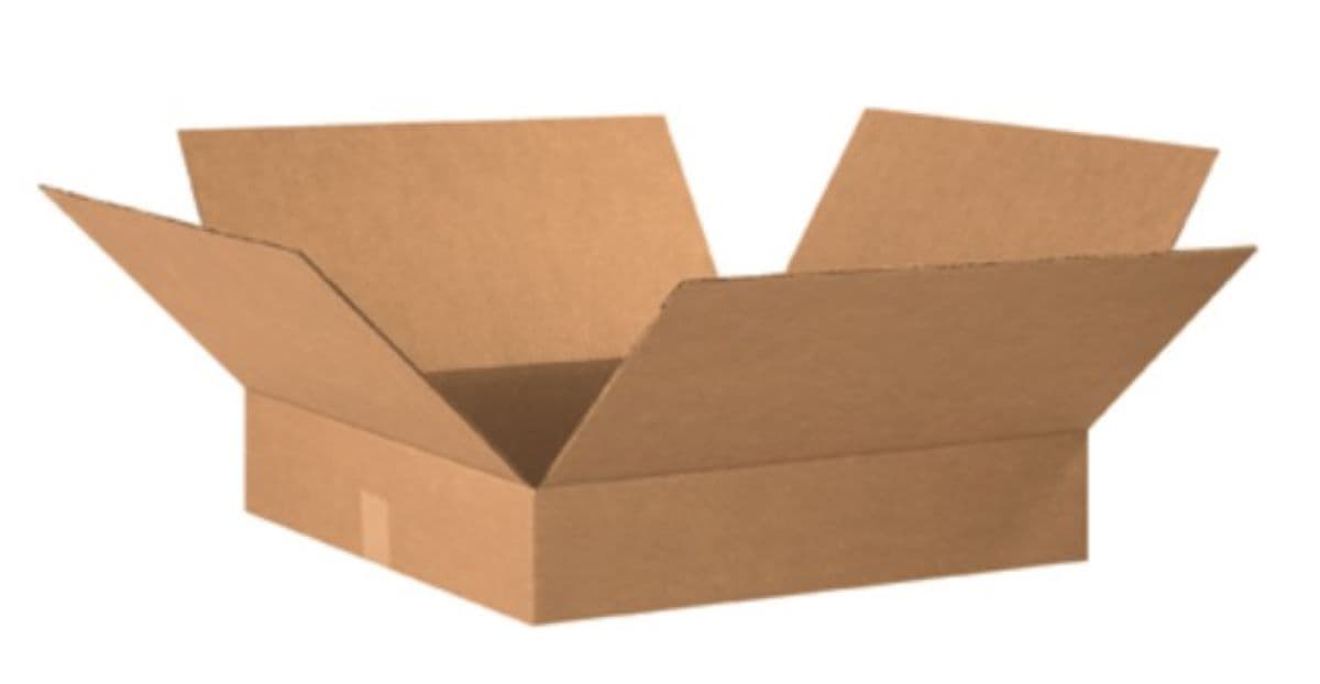 Regular Slotted Container (RSC) 20X20X4 IN Kraft Corrugated Cardboard 32ECT 1/Each