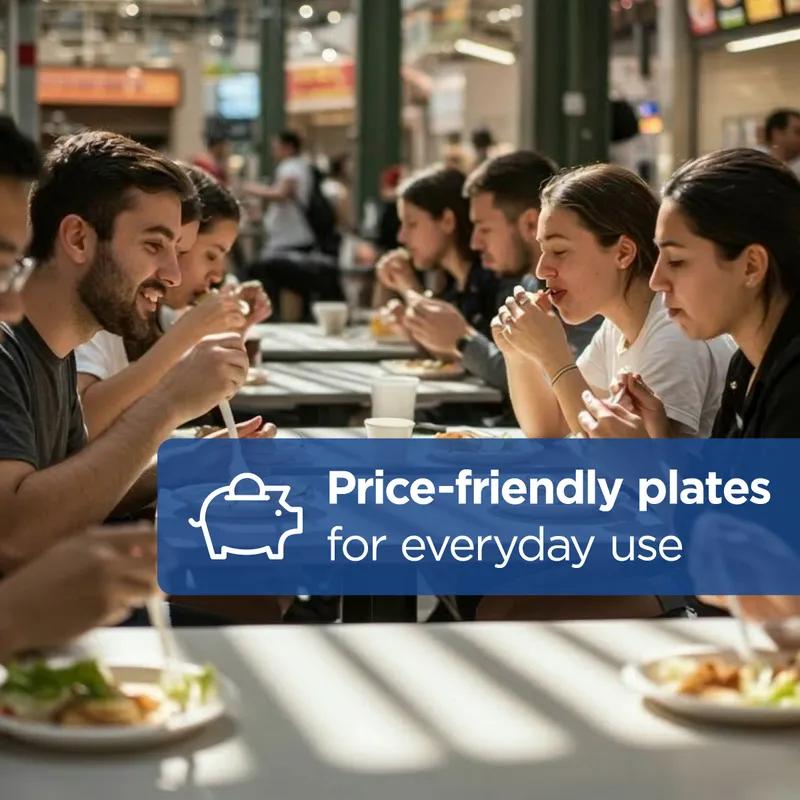 Dixie Basic Plate 8.5 IN Paper White Kosher 500/Case