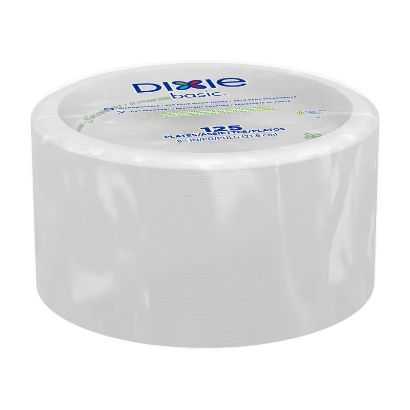 Dixie Basic Plate 8.5 IN Paper White Kosher 500/Case