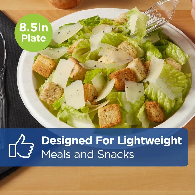 Dixie Basic Plate 8.5 IN Paper White Kosher 500/Case