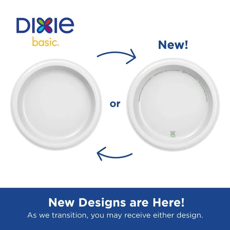 Dixie Basic Plate 8.5 IN Paper White Kosher 500/Case