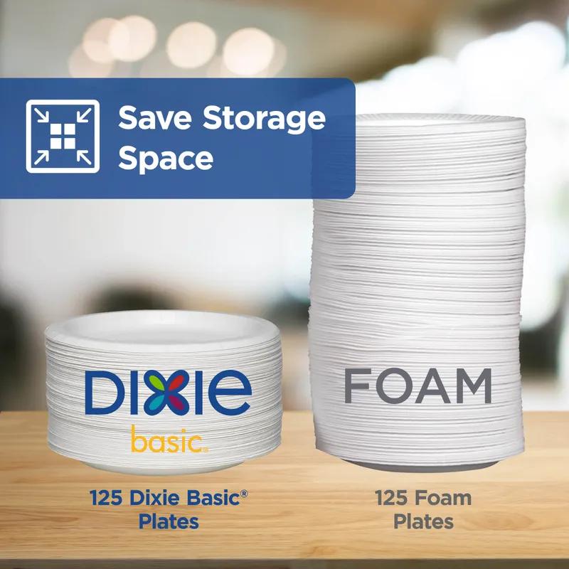 Dixie Basic Plate 8.5 IN Paper White Kosher 500/Case