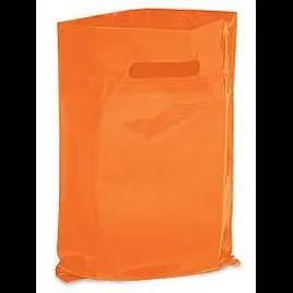 Shopper Bag 1/6 LDPE 2MIL Orange With Window 120/Case