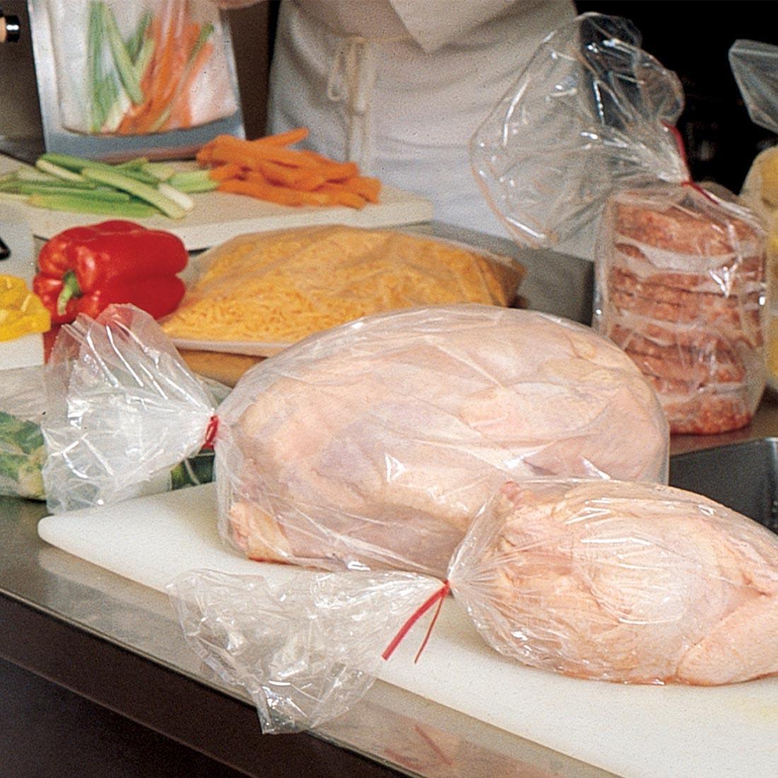 Bag 5X3.5X13 IN Low-Density Polyethylene (LDPE) 1MIL Clear With Open Ended Closure Gusset 1000/Case