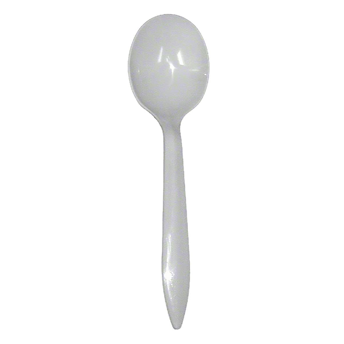 Soup Spoon PP White Medium Weight 100 Count/Pack 10 Packs/Case 1000 Count/Case