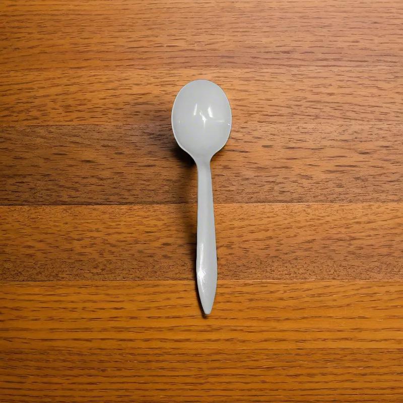 Soup Spoon PP White Medium Weight 100 Count/Pack 10 Packs/Case 1000 Count/Case