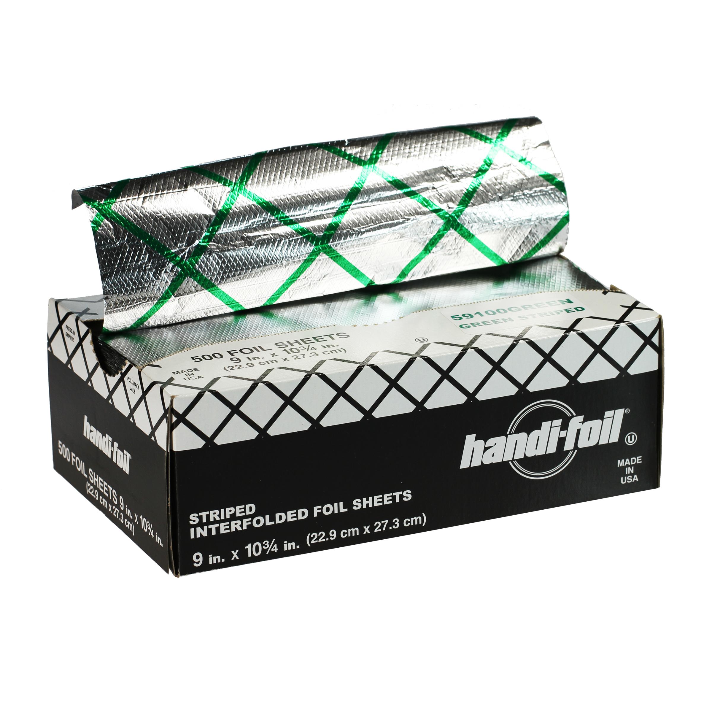 Foil Sheets 9X10.75 IN Aluminum Green Interfold 3000/Case