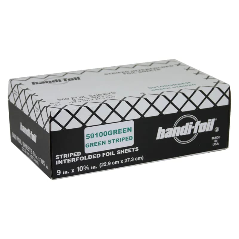 Foil Sheets 9X10.75 IN Aluminum Green Interfold 3000/Case