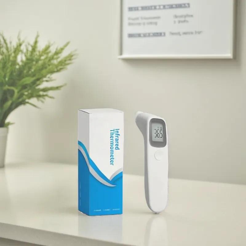 Thermometer White Plastic Infrared Forhead Noncontact 1/Each