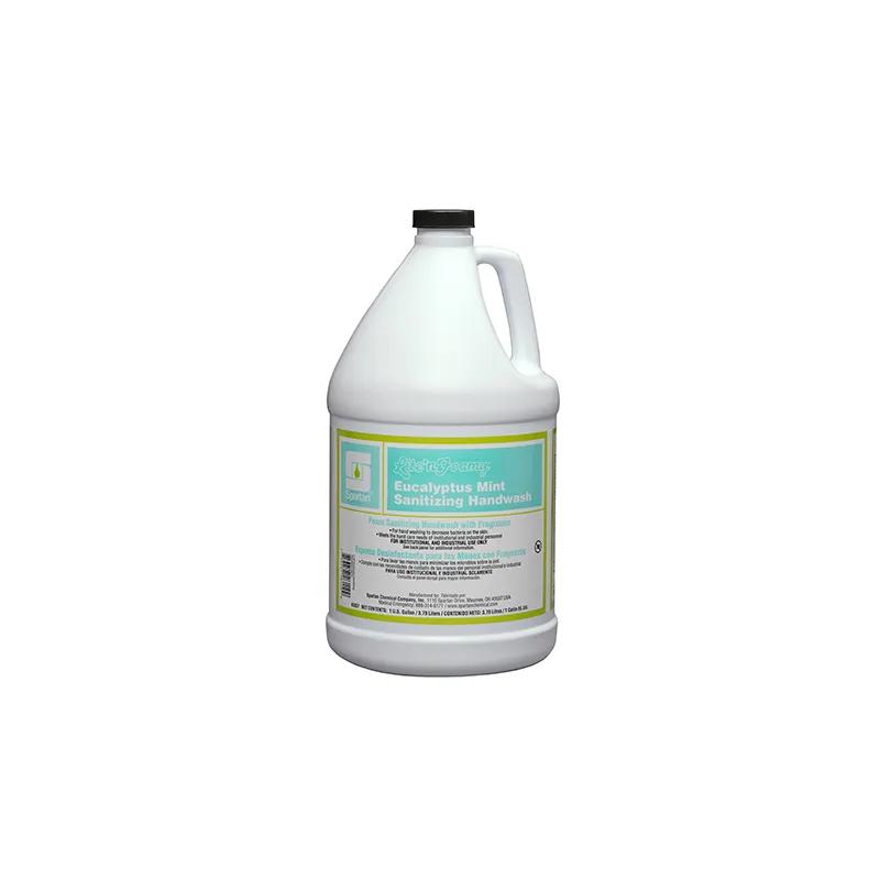Lite'n Foamy® Eucalyptus Mint Sanitizing Hand Wash Hand Soap Ready-to-Use (RTU) 1 GAL Pleasant Scent Clear 4/Case