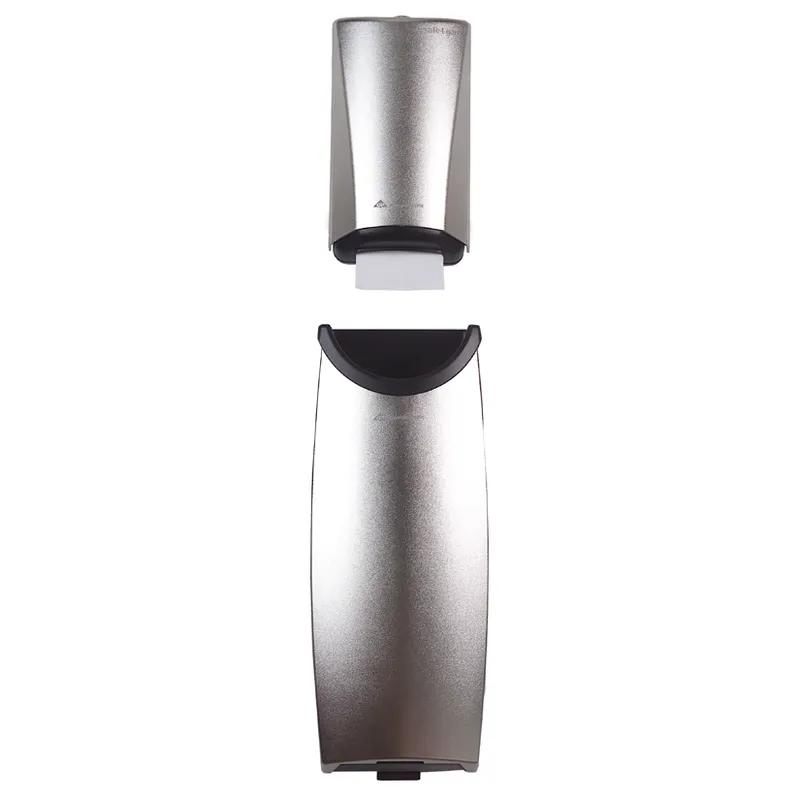 Safe-T-Gard® Paper Towel Dispenser & Waste Receptacle 33.438X8.50X4.50 IN Stainless Steel Silver Door 1/Each