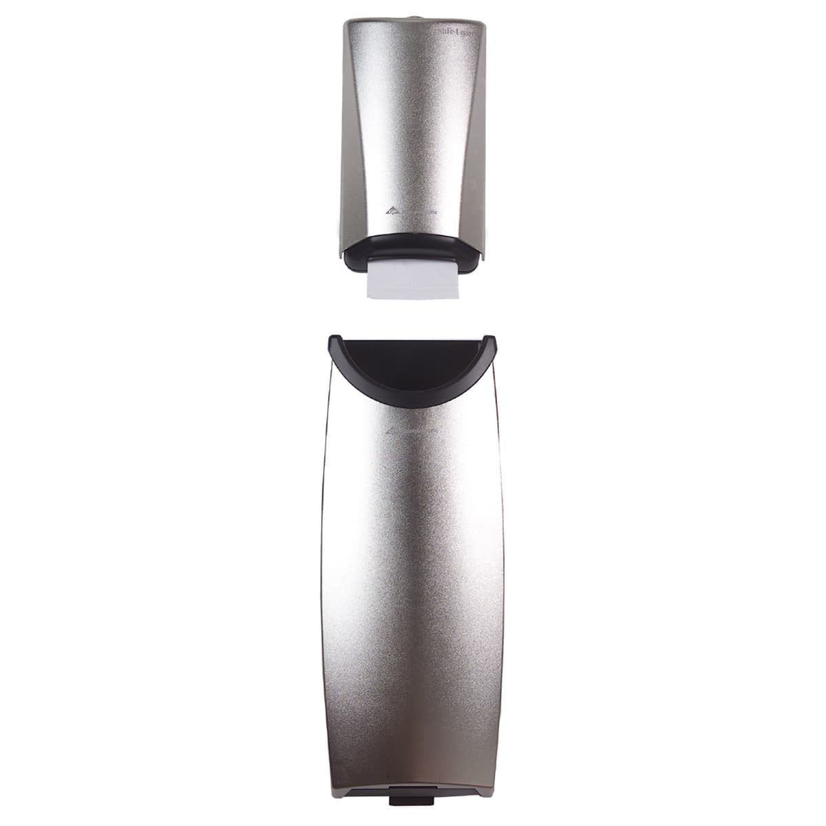 Safe-T-Gard® Paper Towel Dispenser & Waste Receptacle 33.438X8.50X4.50 IN Stainless Steel Silver Door 1/Each