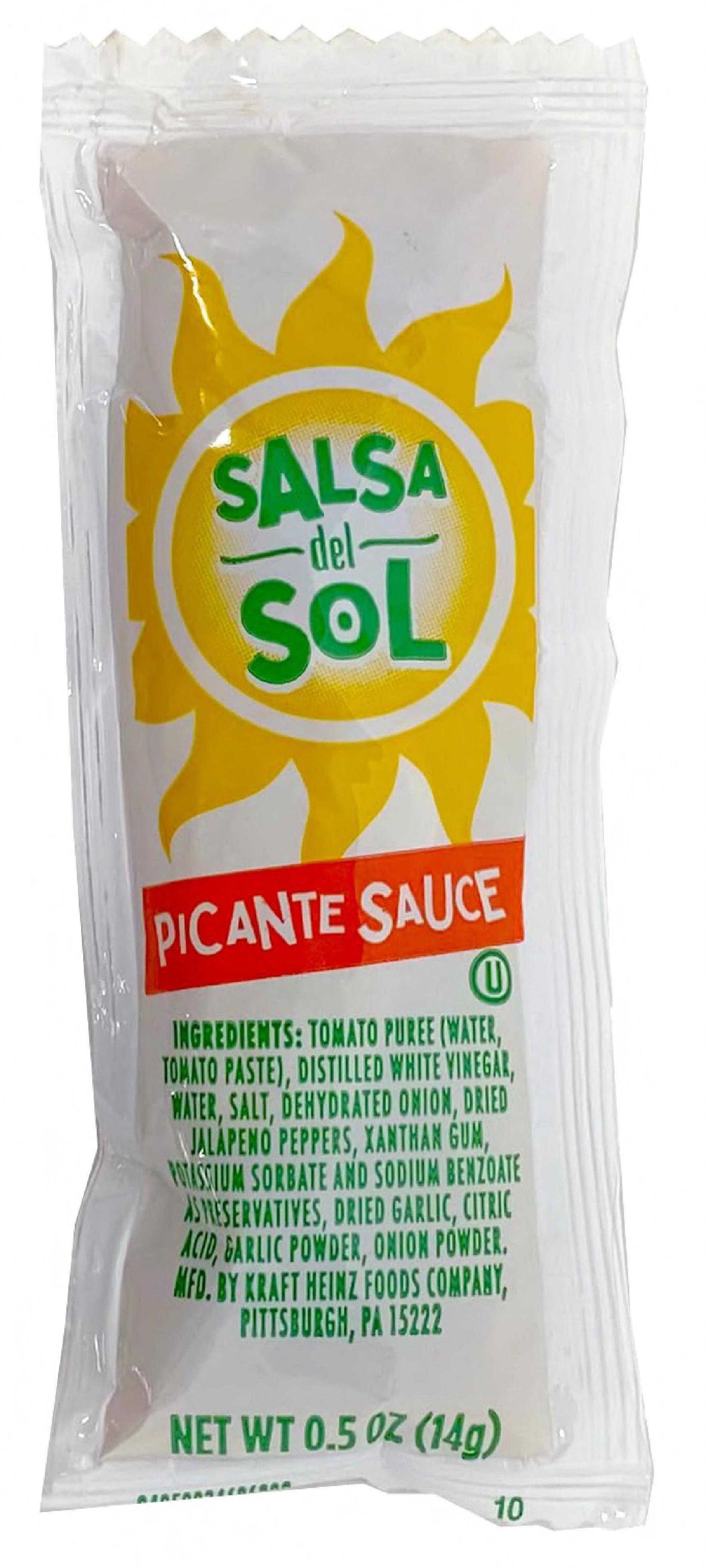 Salsa Del Sol 14 G Single Packets 200/Case