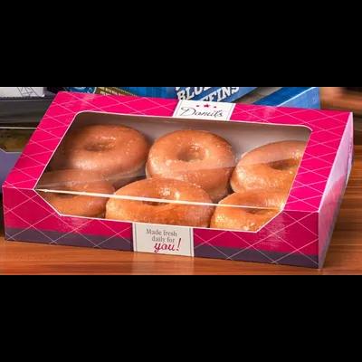 Flat Donut Box 6 CT Paperboard 150/Case