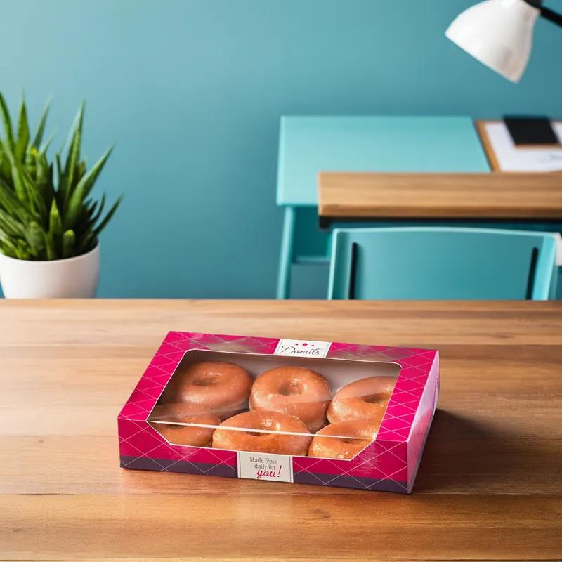 Flat Donut Box 6 CT Paperboard 150/Case