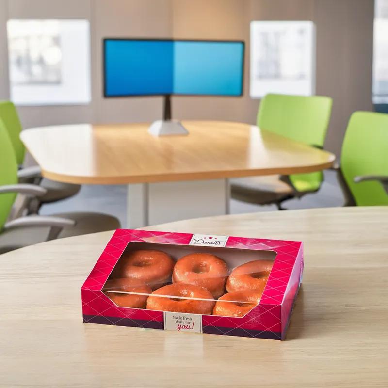 Flat Donut Box 6 CT Paperboard 150/Case