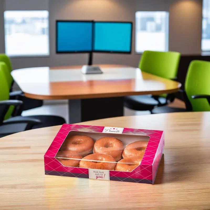 Flat Donut Box 6 CT Paperboard 150/Case