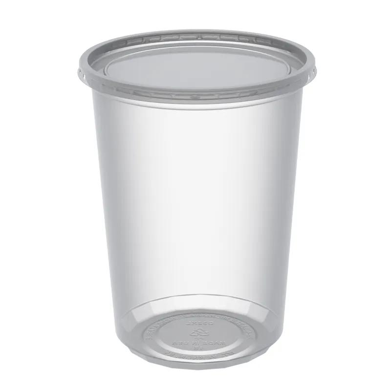 Deli Container Base & Lid Combo 32 OZ PP Clear Round Microwave Safe 250/Case