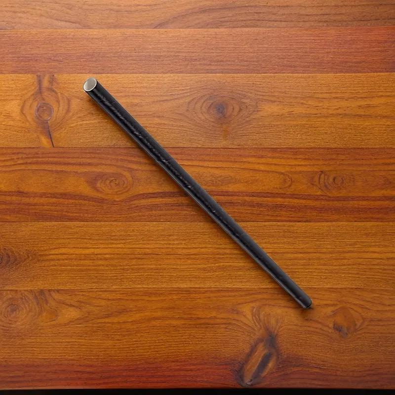 Victoria Bay Giant Straw 10.25 IN Paper Black Paper Wrapped 2400/Case