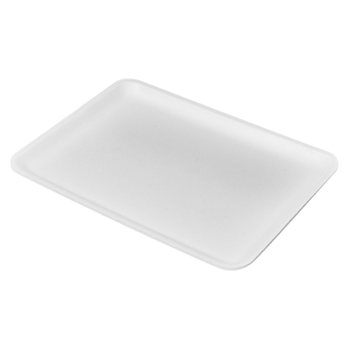 9SHD Meat Tray 9.25X12.31X0.75 IN Polystyrene Foam White Heavy 200/Case