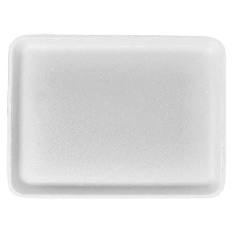 9SHD Meat Tray 9.25X12.31X0.75 IN Polystyrene Foam White Heavy 200/Case