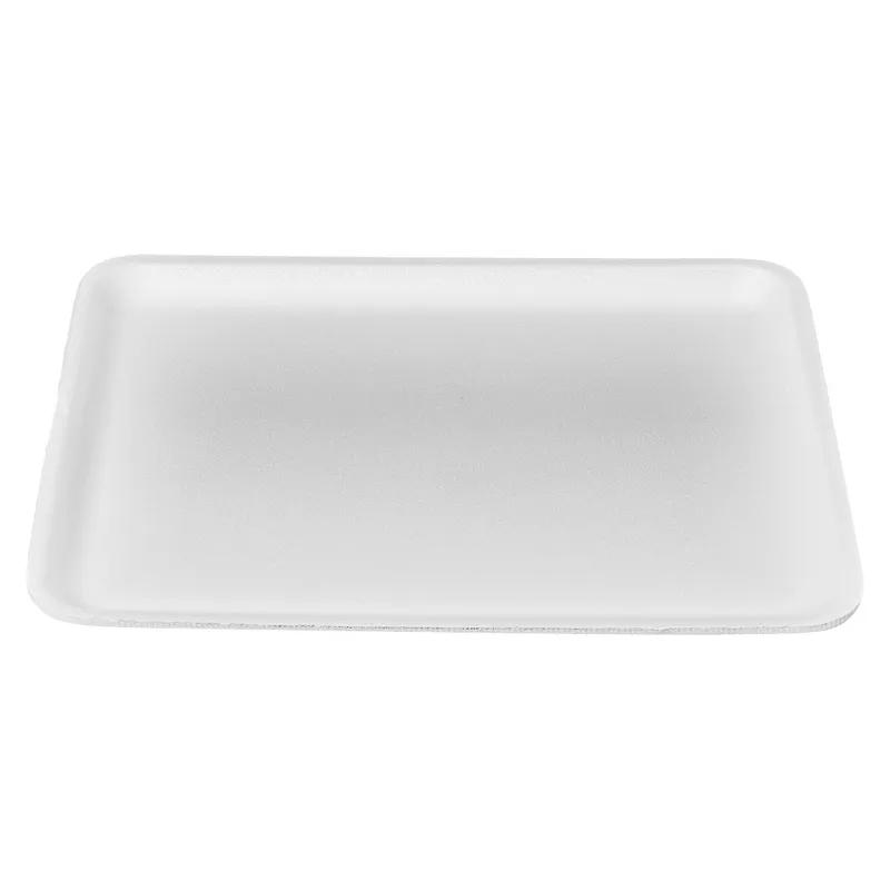 9SHD Meat Tray 9.25X12.31X0.75 IN Polystyrene Foam White Heavy 200/Case