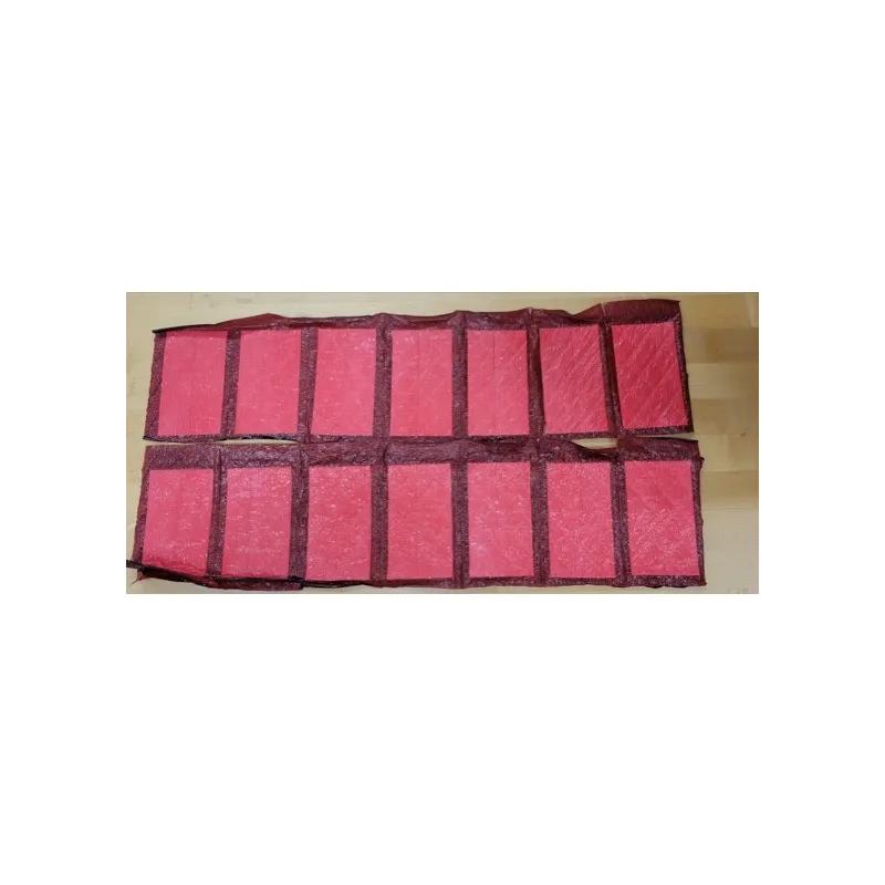 Ultra-Zap Meat Pad 3.75X6.75 IN Plastic Cellulose Black Pink Rectangle Absorbent 3500/Case