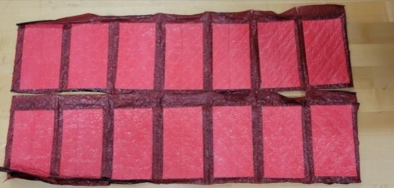 Ultra-Zap Meat Pad 3.75X6.75 IN Plastic Cellulose Black Pink Rectangle Absorbent 3500/Case