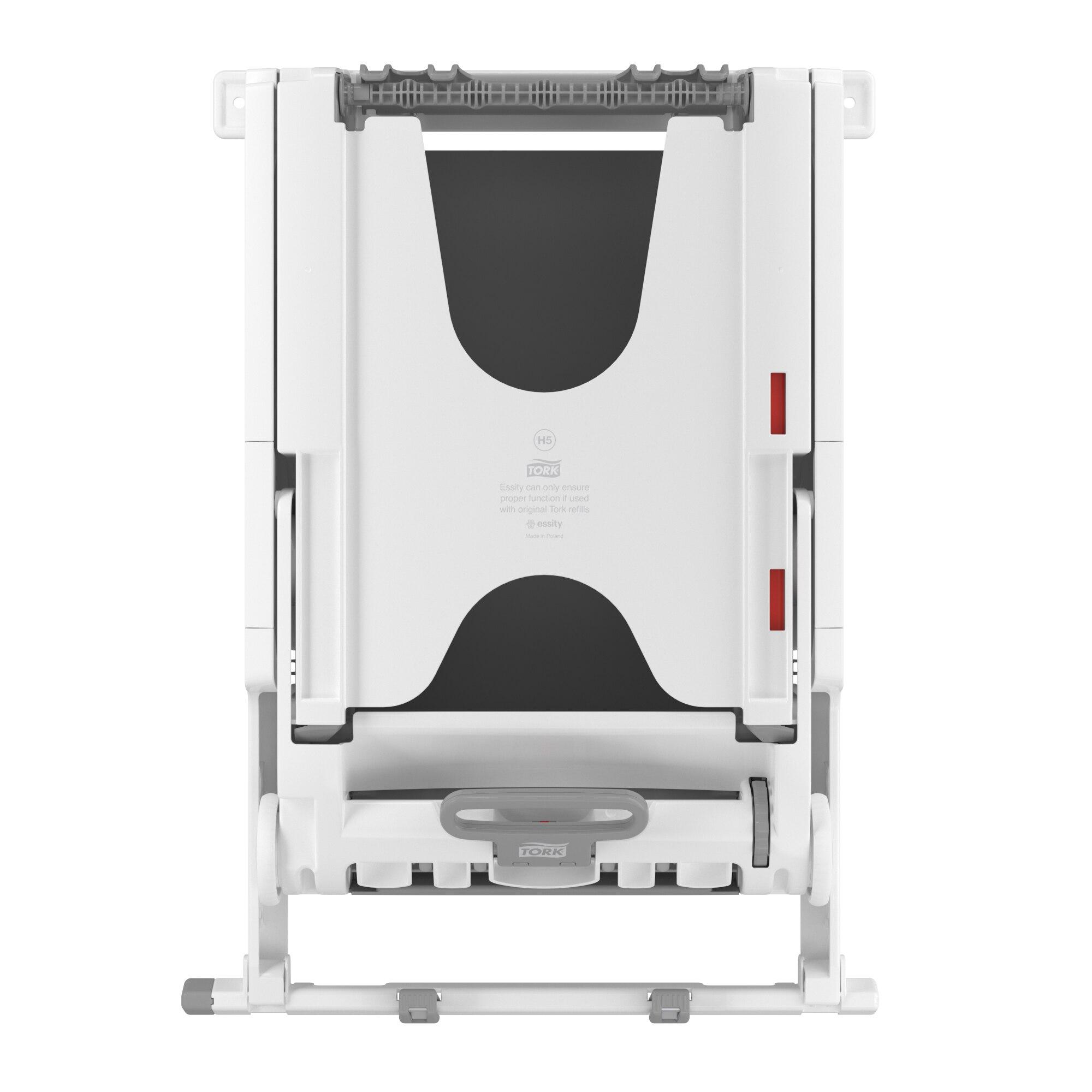 Tork PeakServe Paper Towel Dispenser H5 3.8X14.37X20.43 IN Plastic White Recessed Cabinet Large Adapter 1/Each