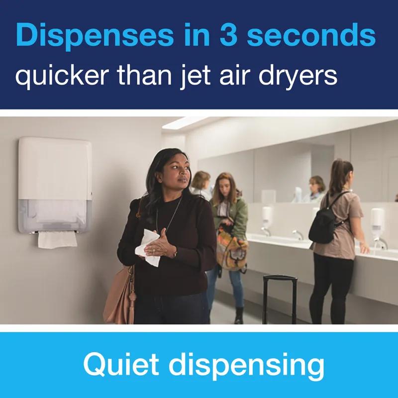 Tork PeakServe Mini Continuous™ H5 Paper Towel Dispenser 3.97X14.44X19.3 IN Plastic Wall Mount White 1/Each