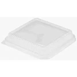 Lid Dome 9X9X2 IN Plastic Clear Square For Container 200/Case