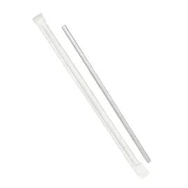 Jumbo Straw 0.219X7.75 IN Plastic Translucent Paper Wrapped 12000/Case