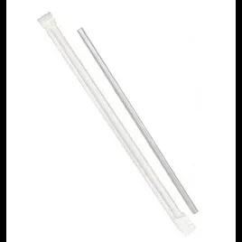 Jumbo Straw 0.219X7.75 IN Plastic Translucent Paper Wrapped 12000/Case