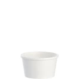 Solo® Flexstyle® Soup Food Container Base 8 OZ DSP White Squat Freezer Safe 25 Count/Pack 20 Packs/Case