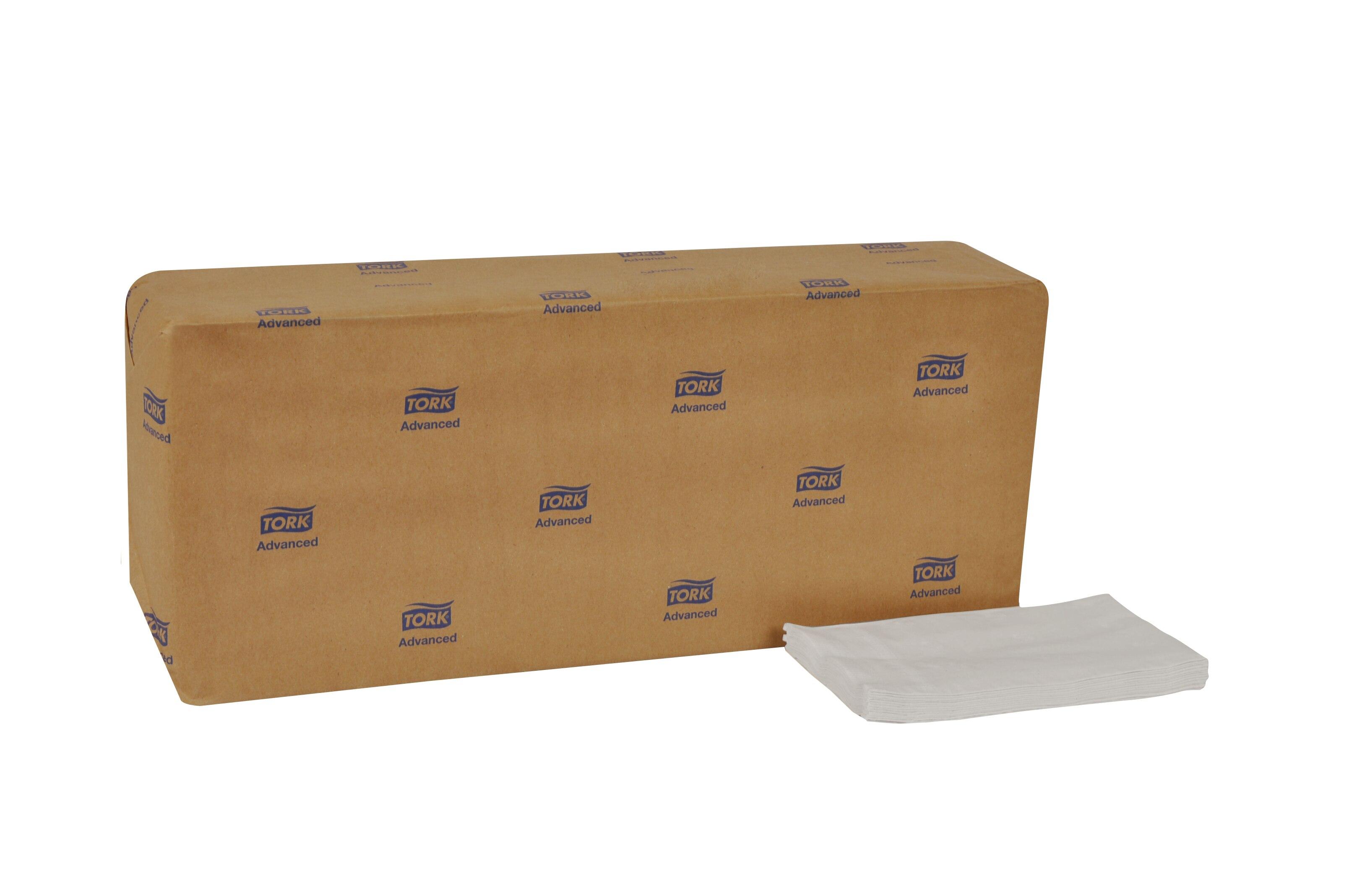 Advanced Dinner Napkins 12.75X16.25 IN 4.25X8.125 IN White Paper 2PLY 1/6 Fold Refill 2802 Count/Case