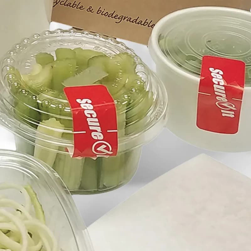 SecureIt Label 1X3 IN Red Rectangle Tamper Evident 500/Pack