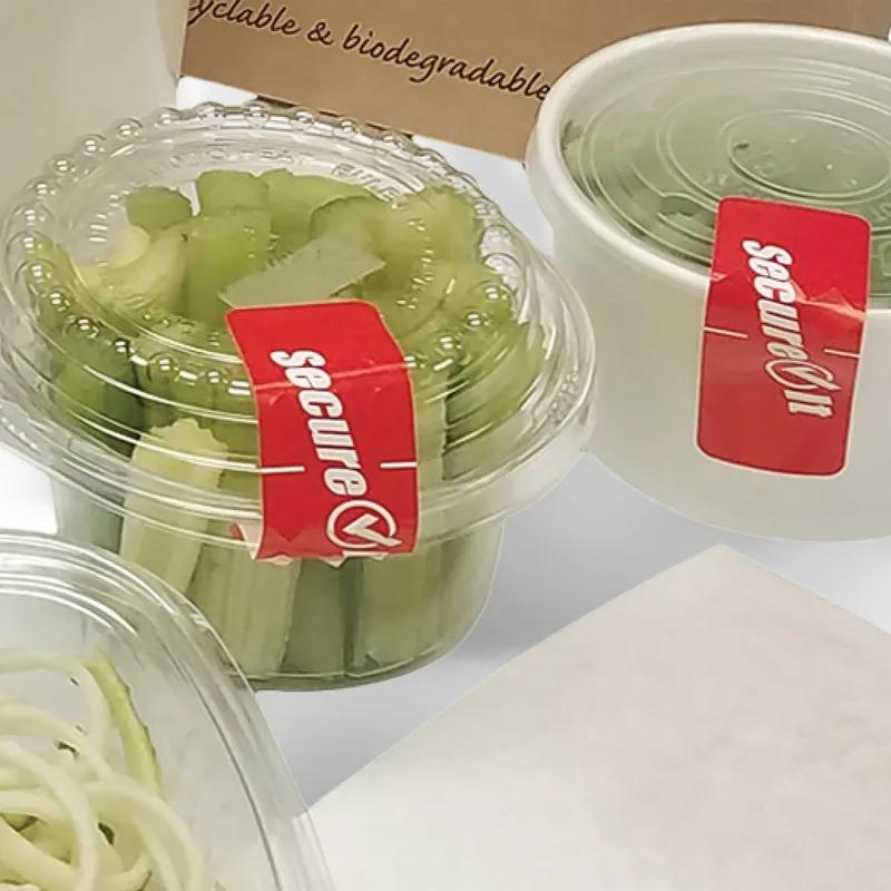 SecureIt Label 1X3 IN Red Rectangle Tamper Evident 500/Pack