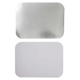 Victoria Bay Lid Flat Paperboard Silver Oblong For Container Unhinged 500/Case