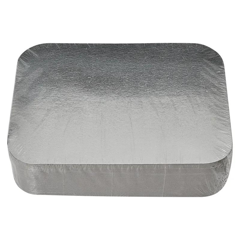 Victoria Bay Lid Flat Paperboard Silver Oblong For Container Unhinged 500/Case