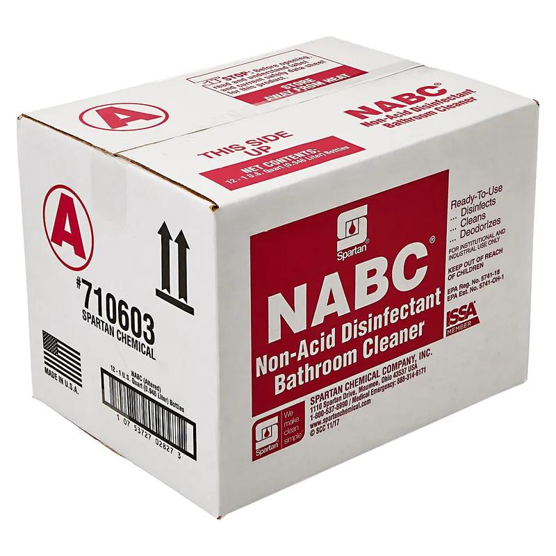 NABC® Floral Restroom Cleaner Disinfectant 1 QT Multi Surface Daily Neutral RTU Non-Acid 12/Case