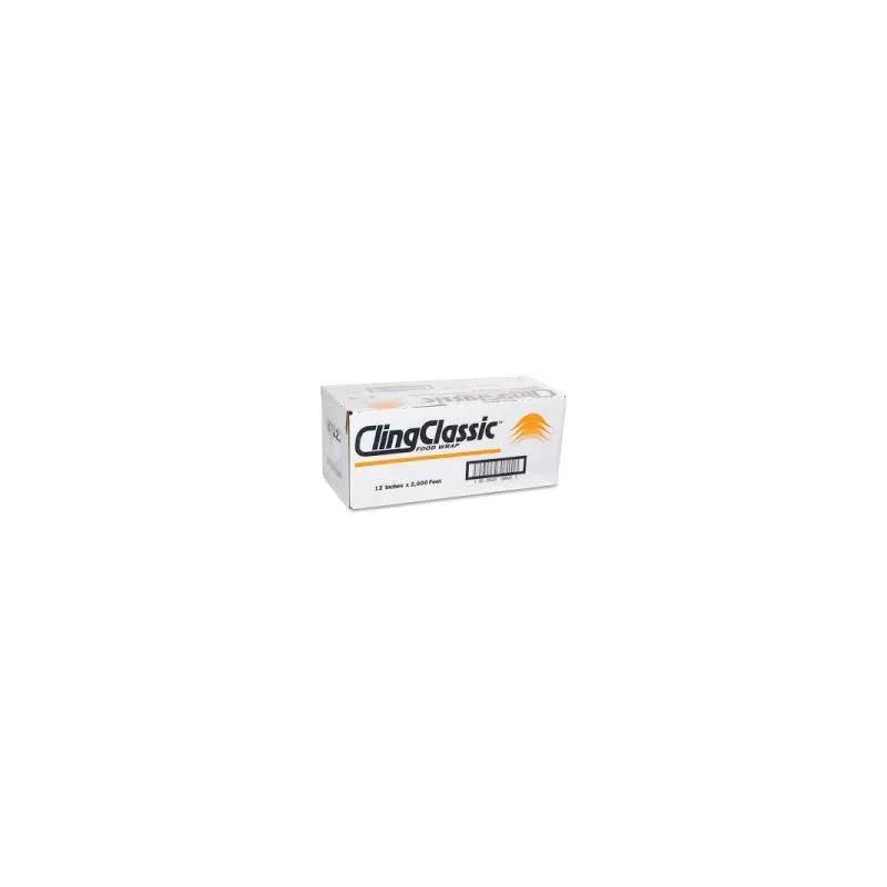 ClingClassic Cling Film Cutter & Roll 12IN X2000FT Plastic Clear 1/Roll