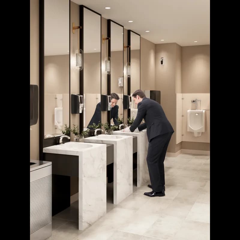 Auto Flush Chrome Plastic Side Mount 1/Case