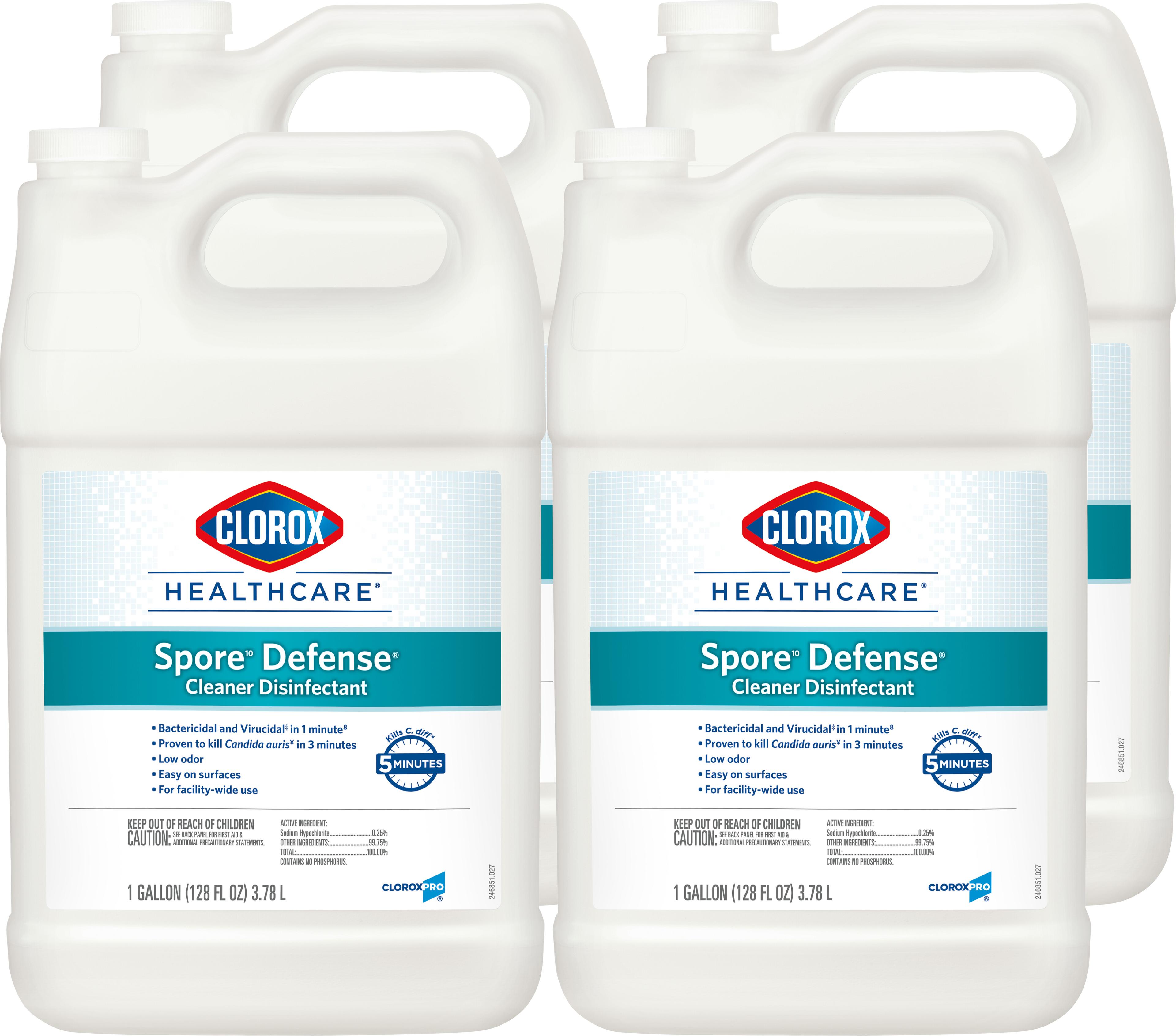 Clorox Healthcare® Spore Defense Disinfectant 1 GAL Sporicidal Antibacterial Multi-Surface 4/Case