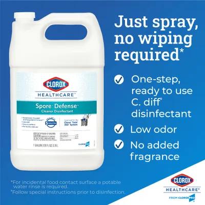 Clorox Healthcare® Spore Defense Disinfectant 1 GAL Sporicidal Antibacterial Multi-Surface 4/Case