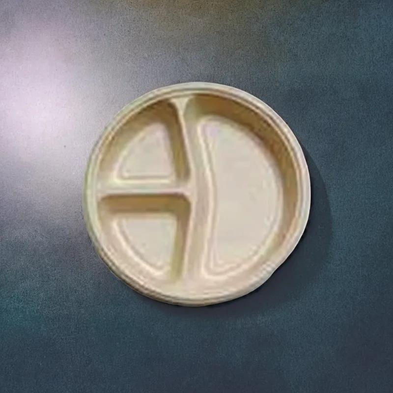 Plate 10 IN 3 Compartment Plant Fiber 200/Case