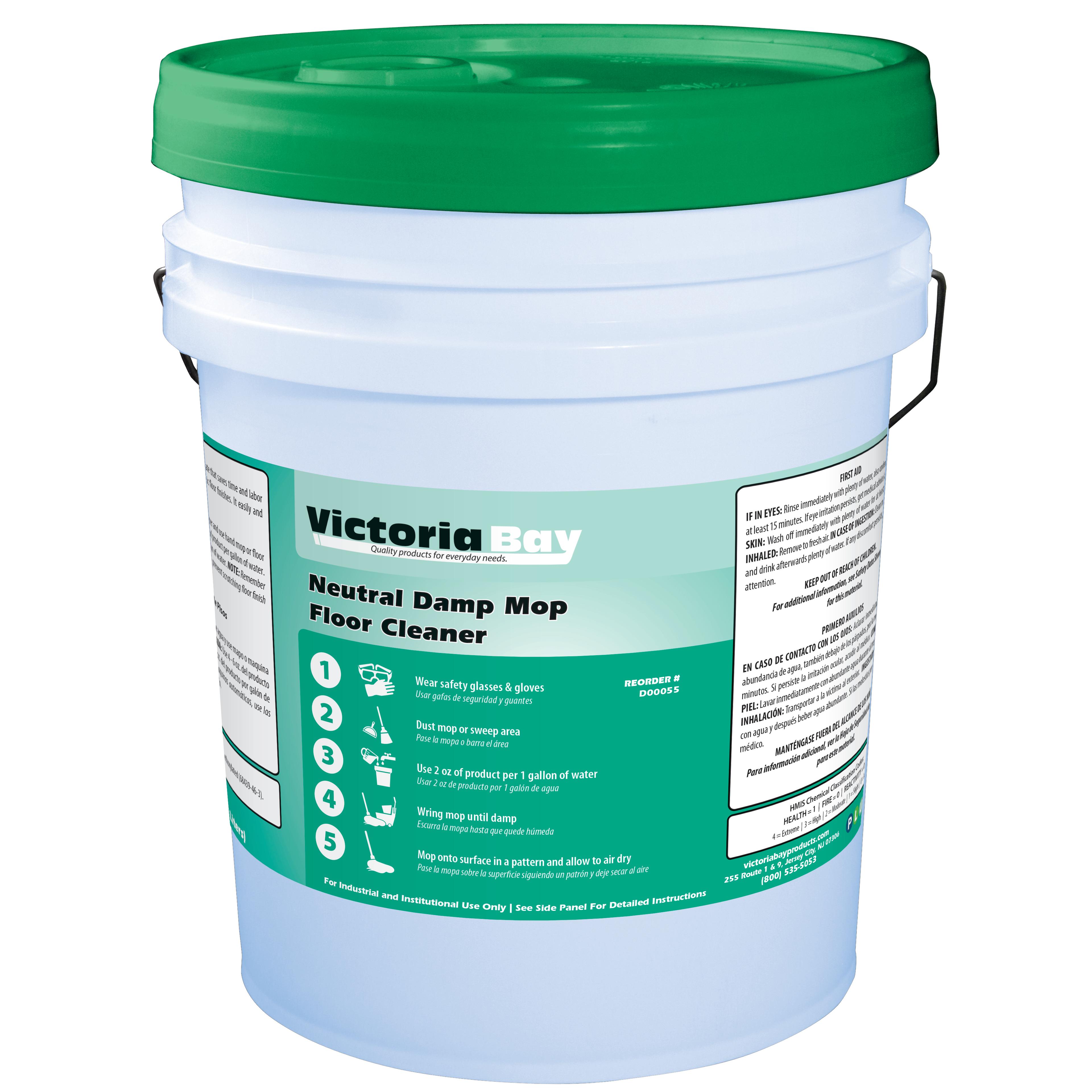 Victoria Bay Neutral Damp Mop Floor Cleaner 5 GAL 1/Pail