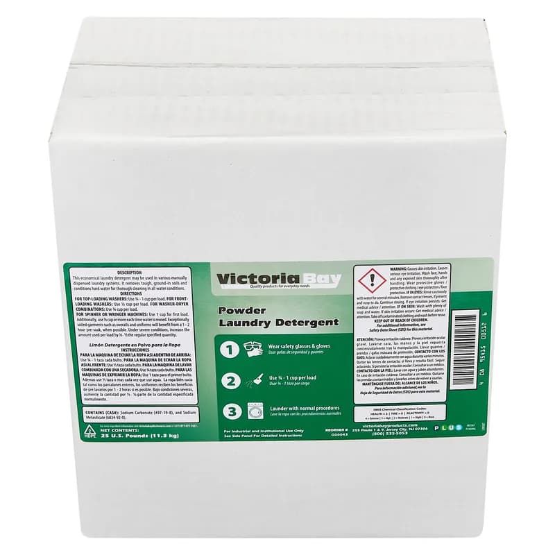 Victoria Bay Powder Laundry Detergent 25 LB 1/Case